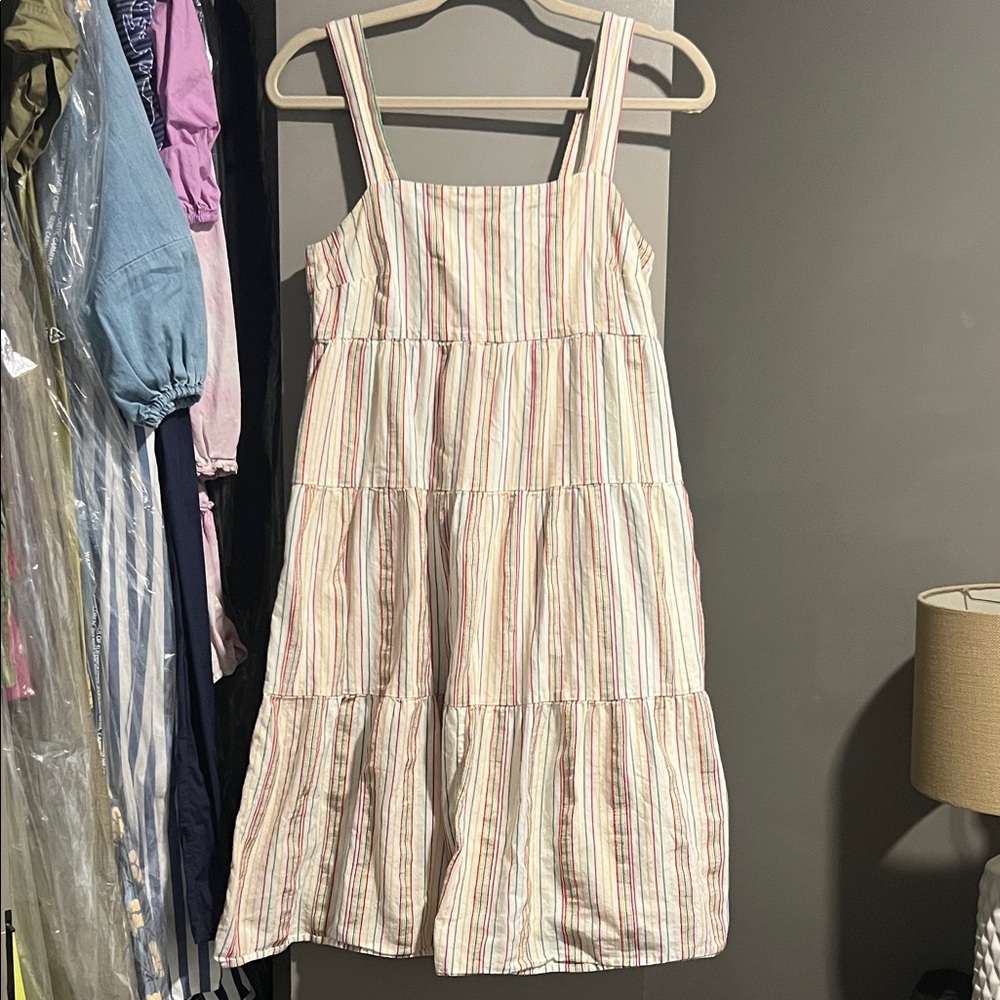 Madewell Multicolor Striped Midi Dress
